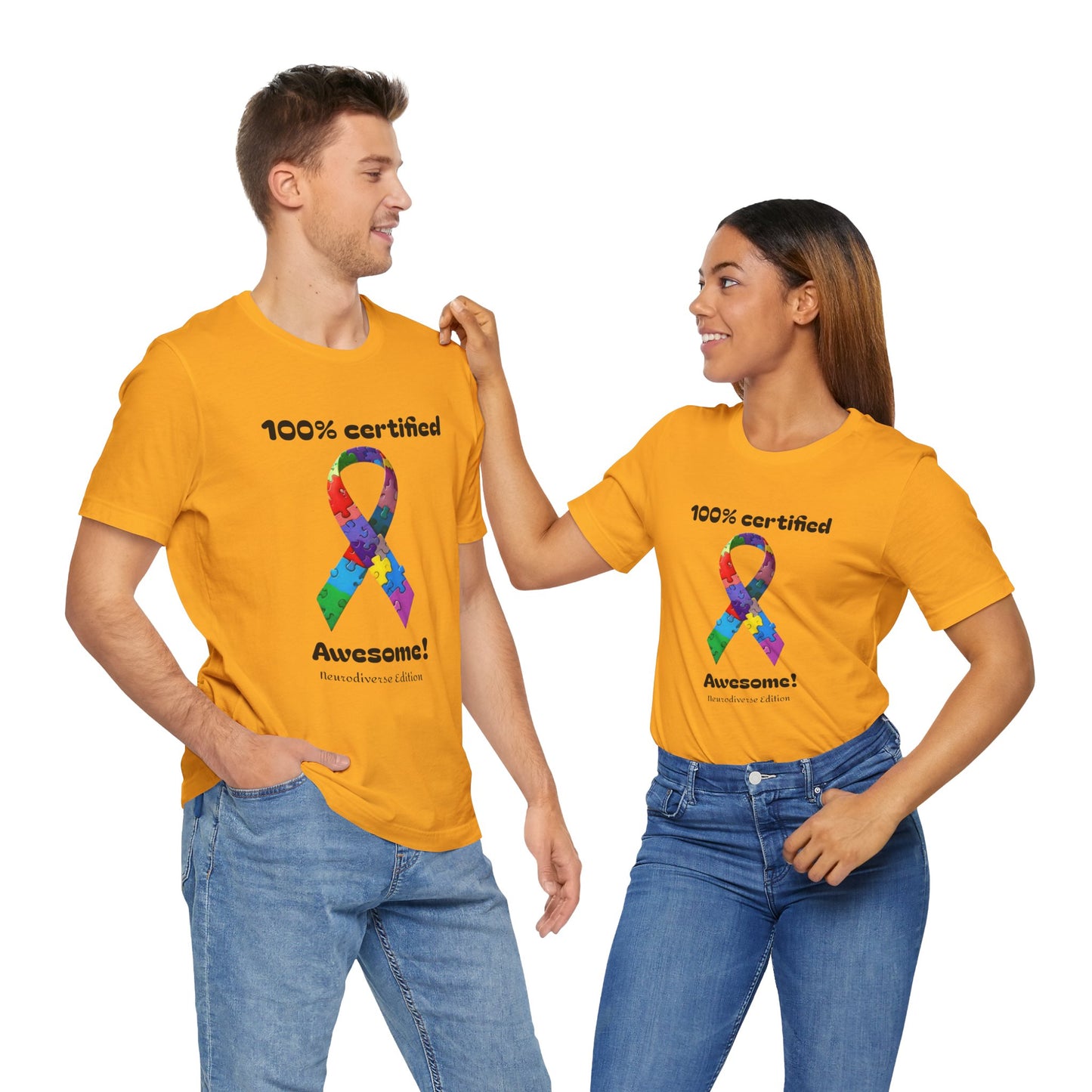 100% Certified Awesome! Unisex Boxed Tee