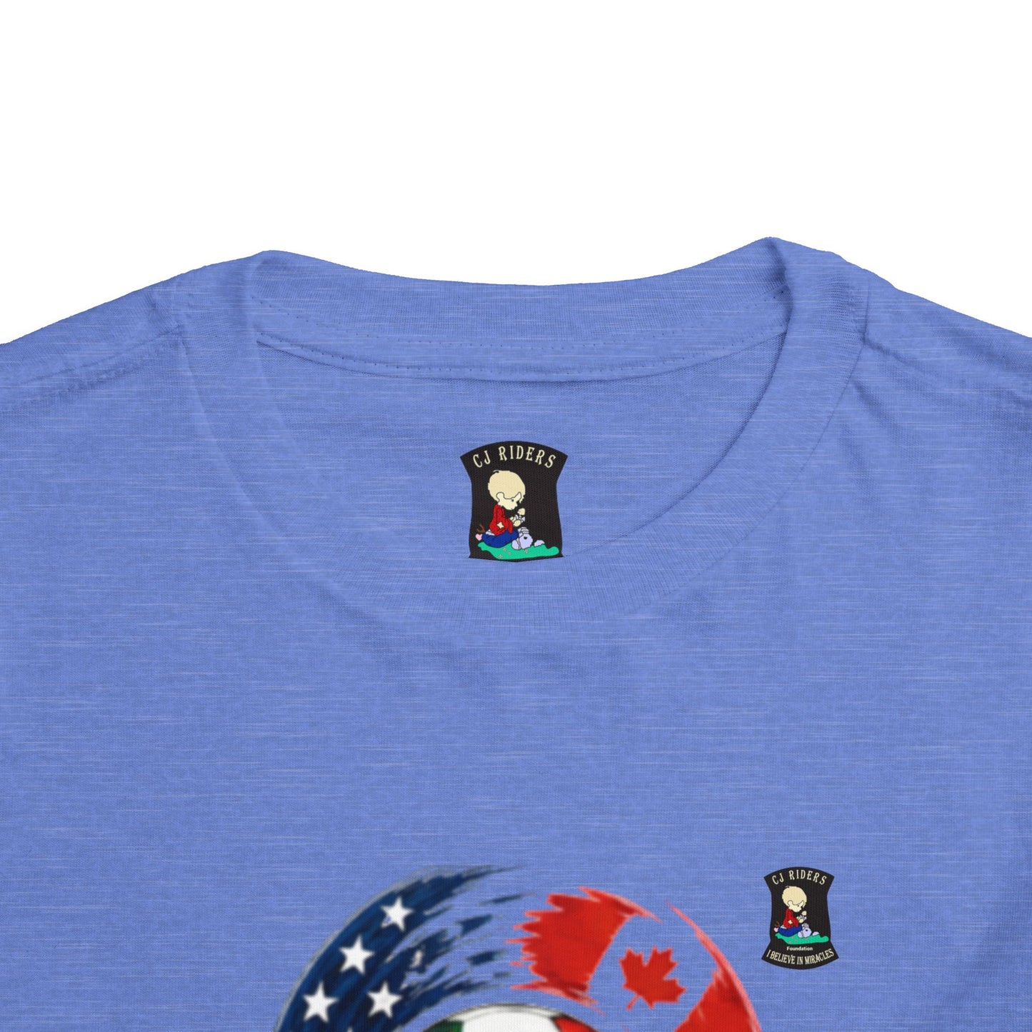 2026 Hosts World Cup Toddler Tee — USA Canada Mexico Soccer Ball Design