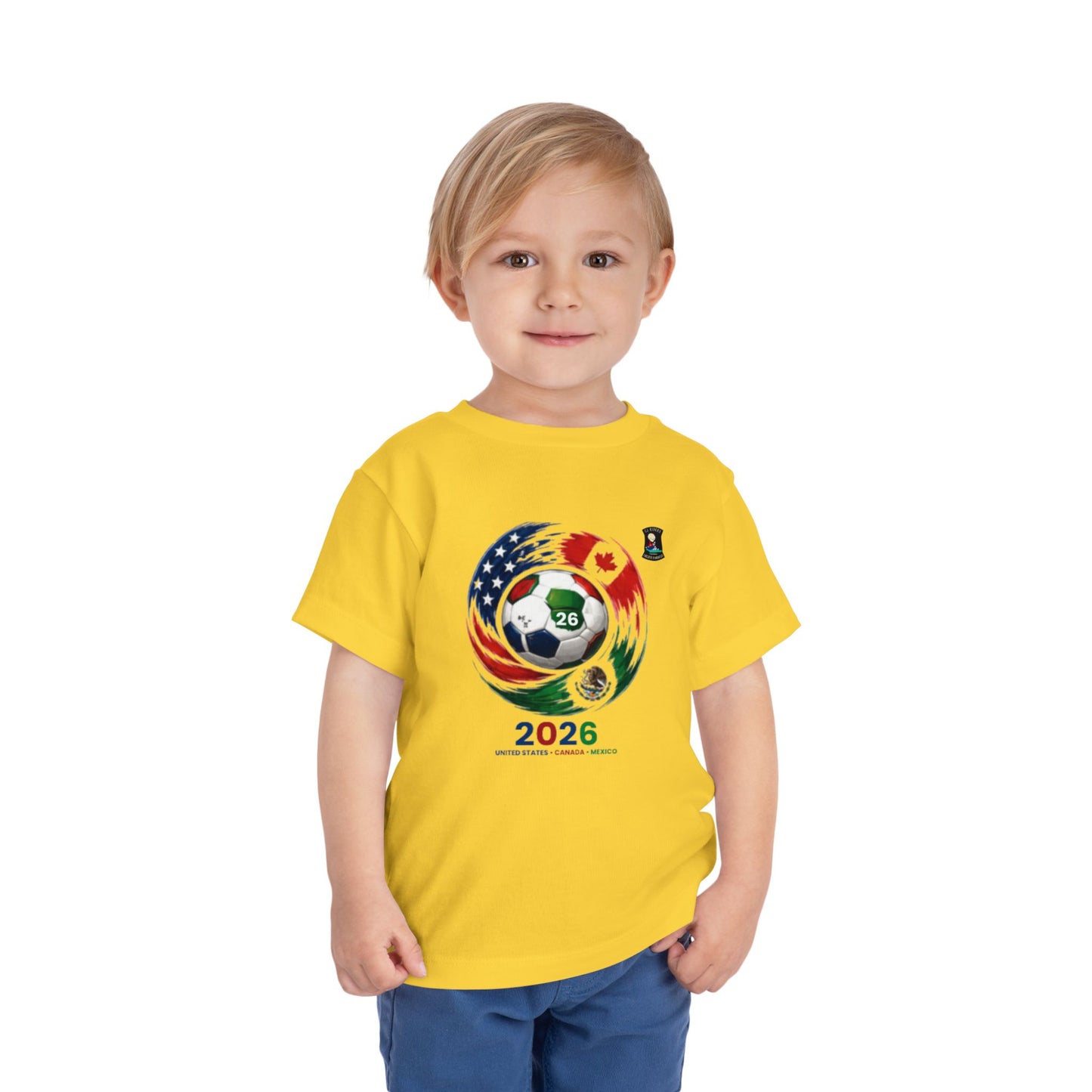 2026 Hosts World Cup Toddler Tee — USA Canada Mexico Soccer Ball Design