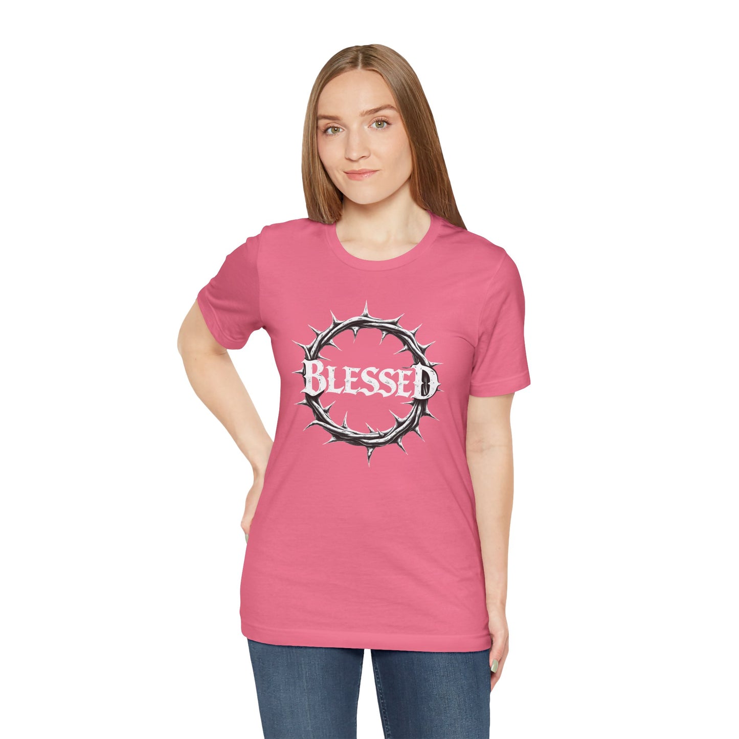 Blessed Crown Unisex Tee - Faith & Inspiration Short Sleeve Shirt