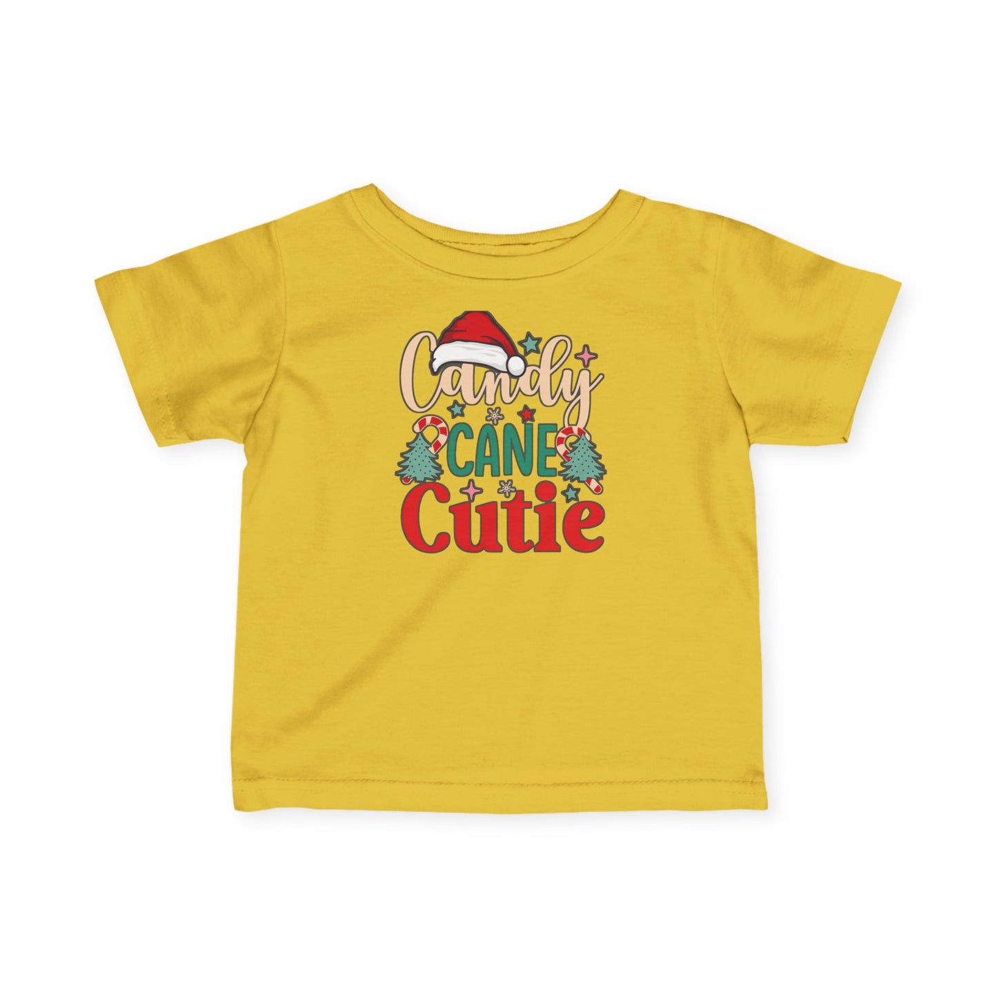 Infant Tee — "Candy Cane Cutie" Christmas Baby Holiday Shirt