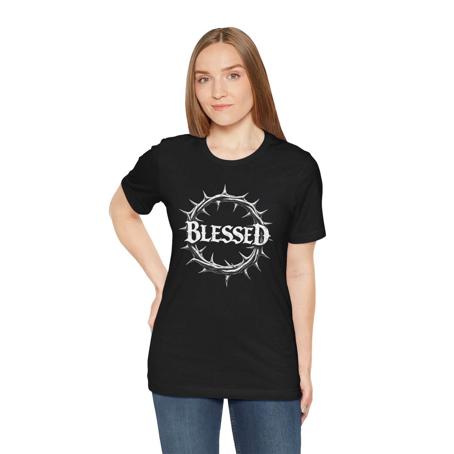 Blessed Crown Unisex Tee - Faith & Inspiration Short Sleeve Shirt