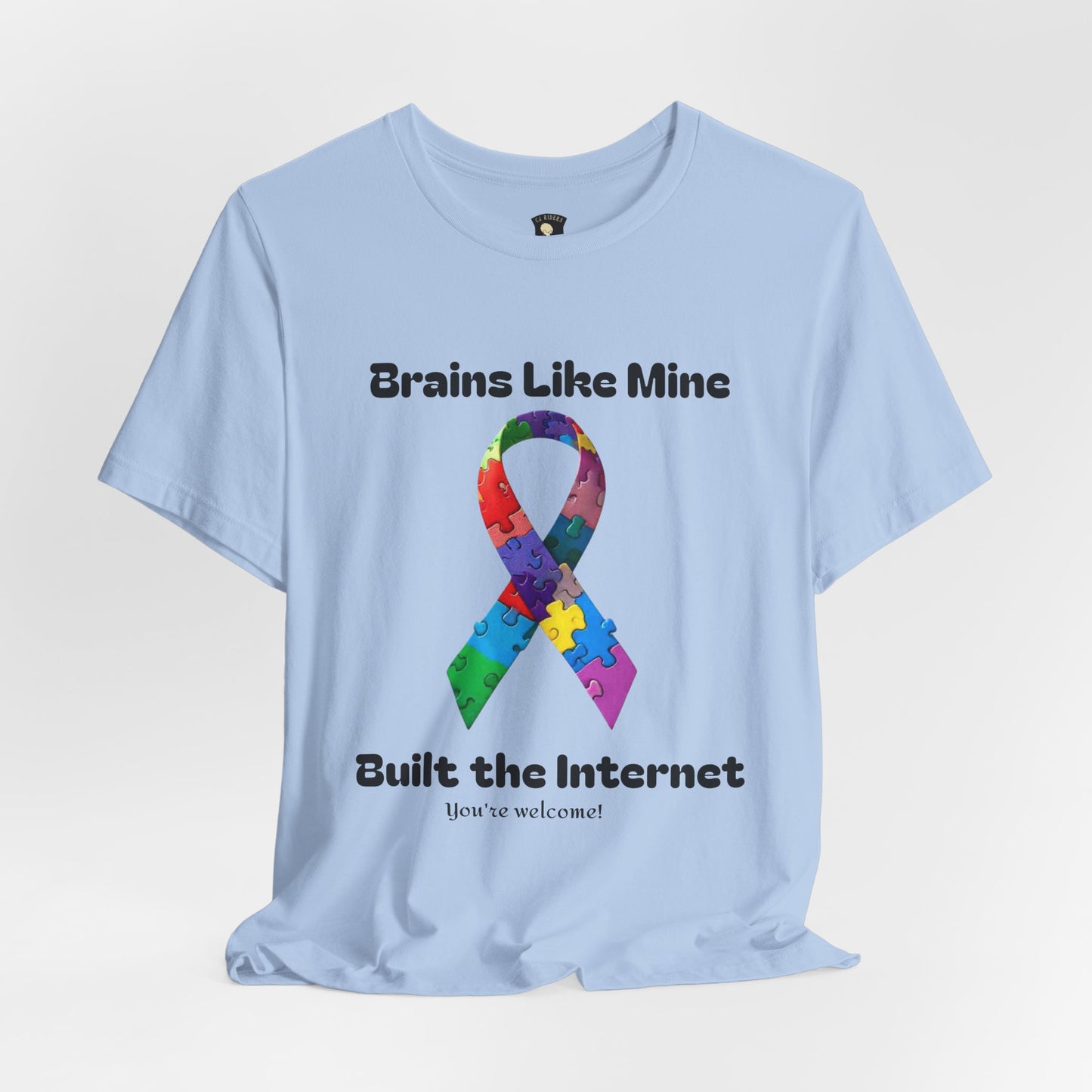 Brains like mine, Built the internet! Unisex Boxed Tee