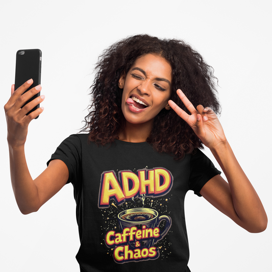 ADHD Caffeine & Chaos! Unisex Boxed Tee