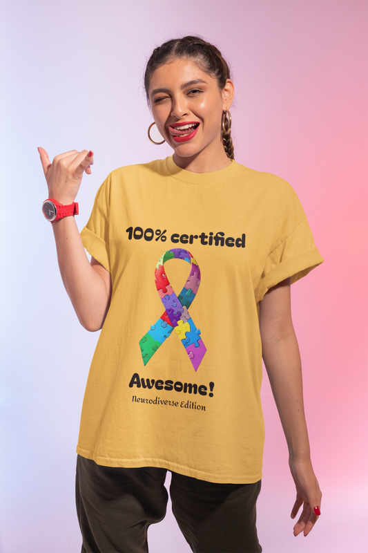 100% Certified Awesome! Unisex Boxed Tee