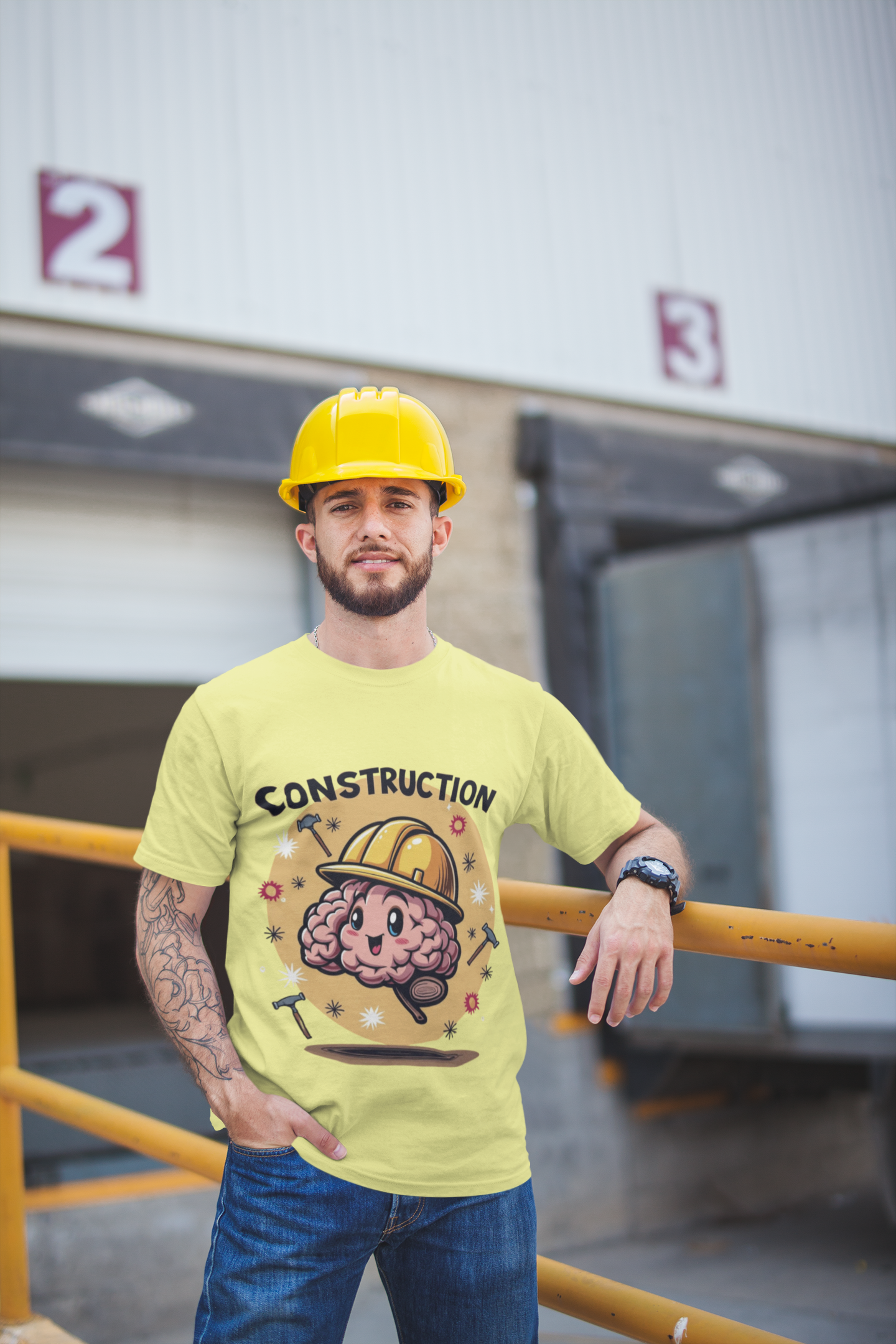 Construction Brain Unisex Boxed Tee