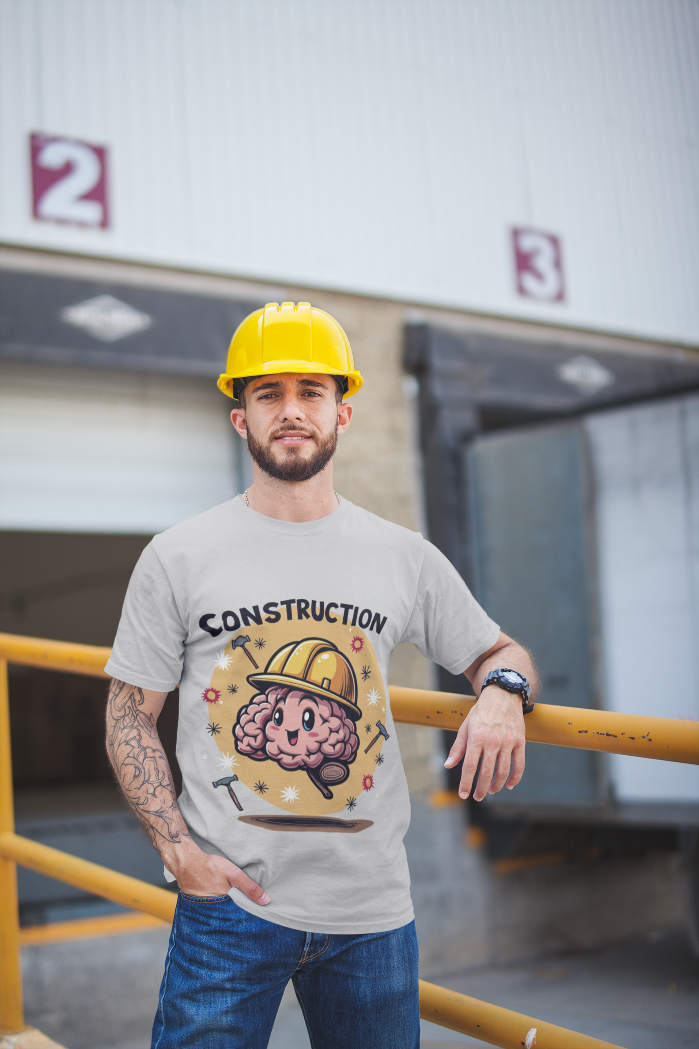 Construction Brain Unisex Boxed Tee