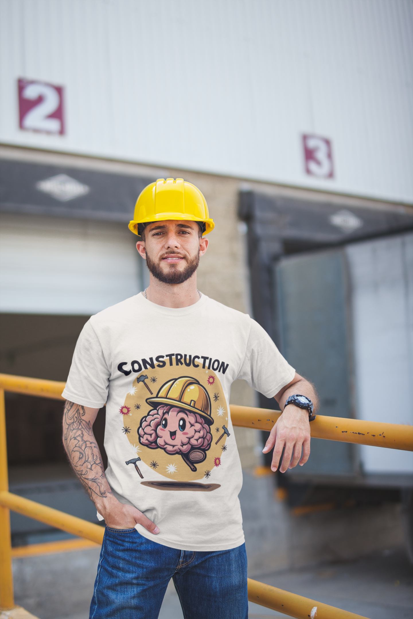 Construction Brain Unisex Boxed Tee