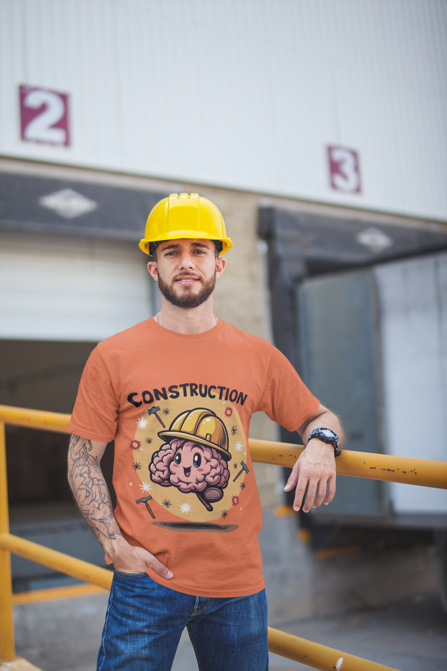 Construction Brain Unisex Boxed Tee