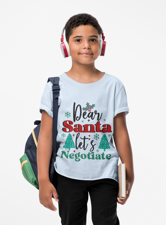 Dear Santa Kids Tee - Holiday Negotiations