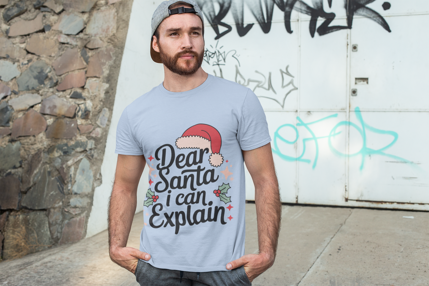 Dear Santa I Can Explain Unisex Boxed Tee