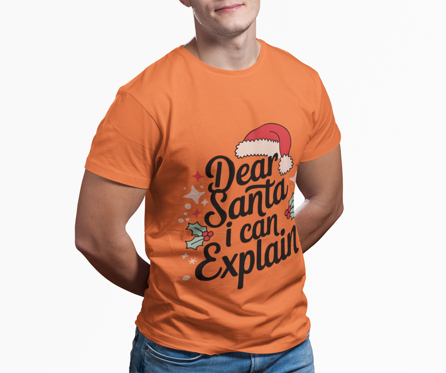 Dear Santa I Can Explain Unisex Boxed Tee
