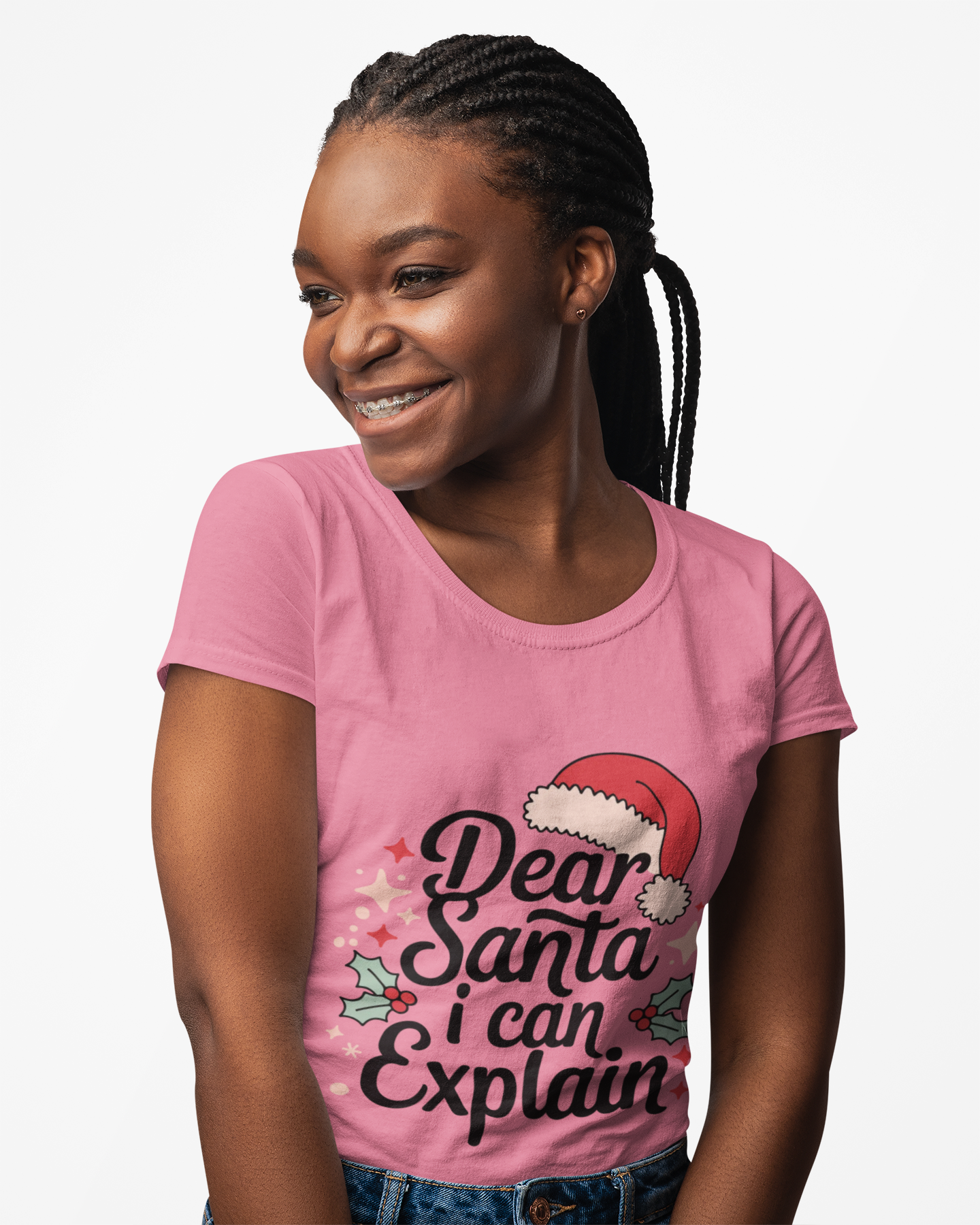Dear Santa I Can Explain Unisex Boxed Tee