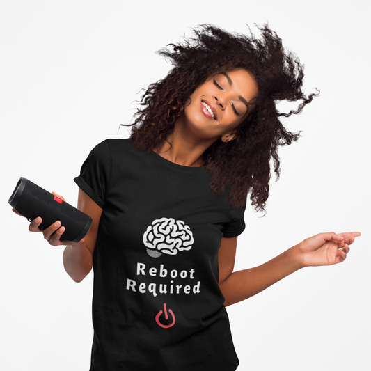 Reboot Required - Women Tee - Playful Power On Design