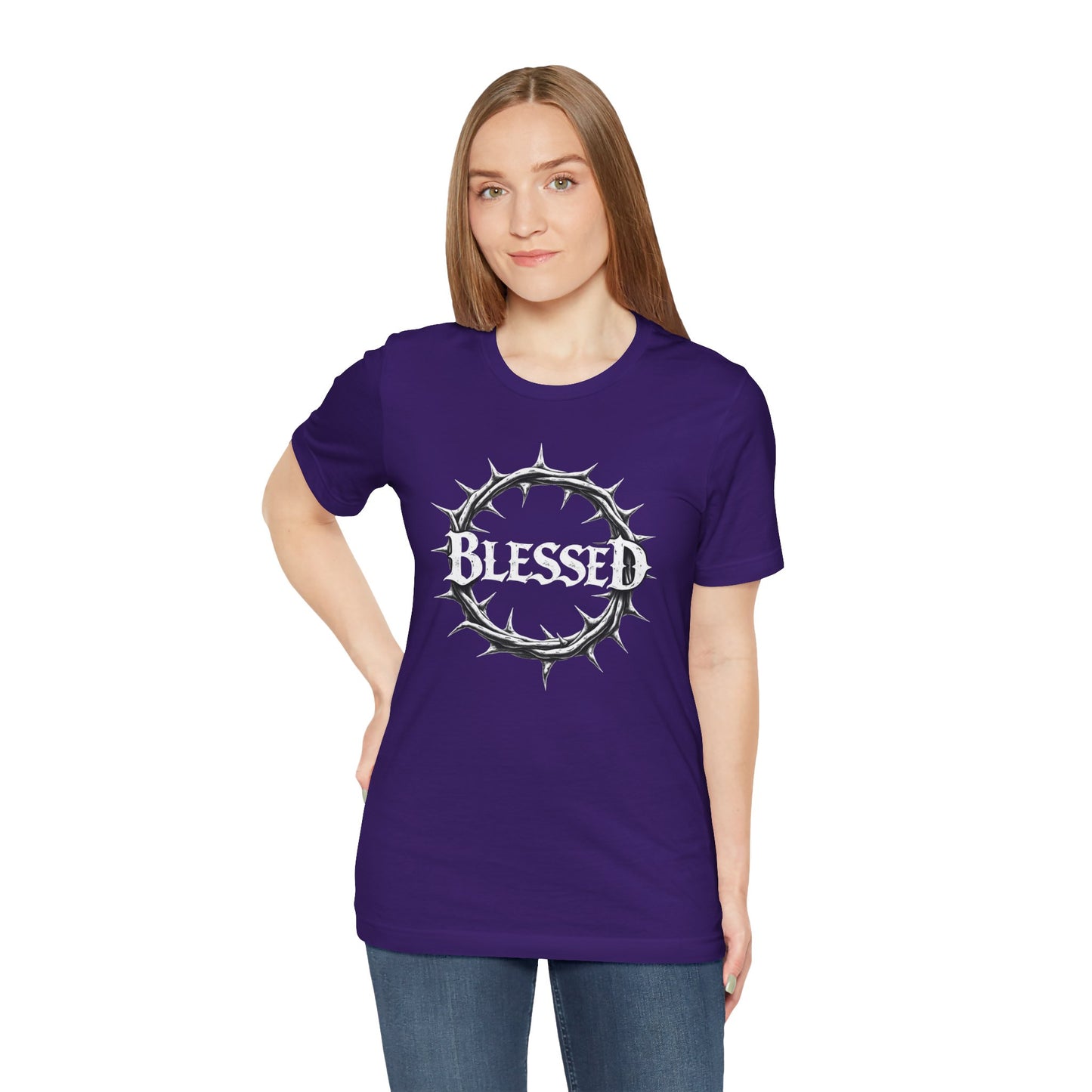 Blessed Crown Unisex Tee - Faith & Inspiration Short Sleeve Shirt
