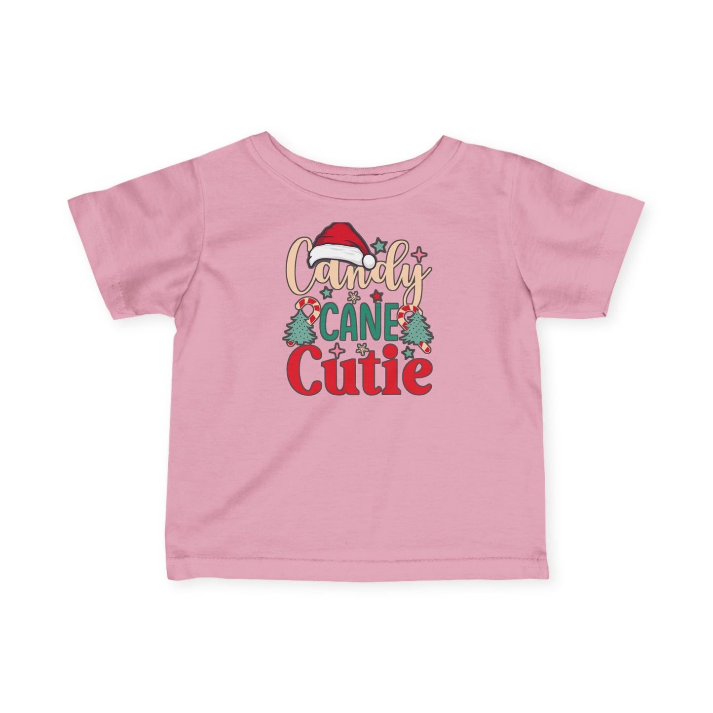 Infant Tee — "Candy Cane Cutie" Christmas Baby Holiday Shirt