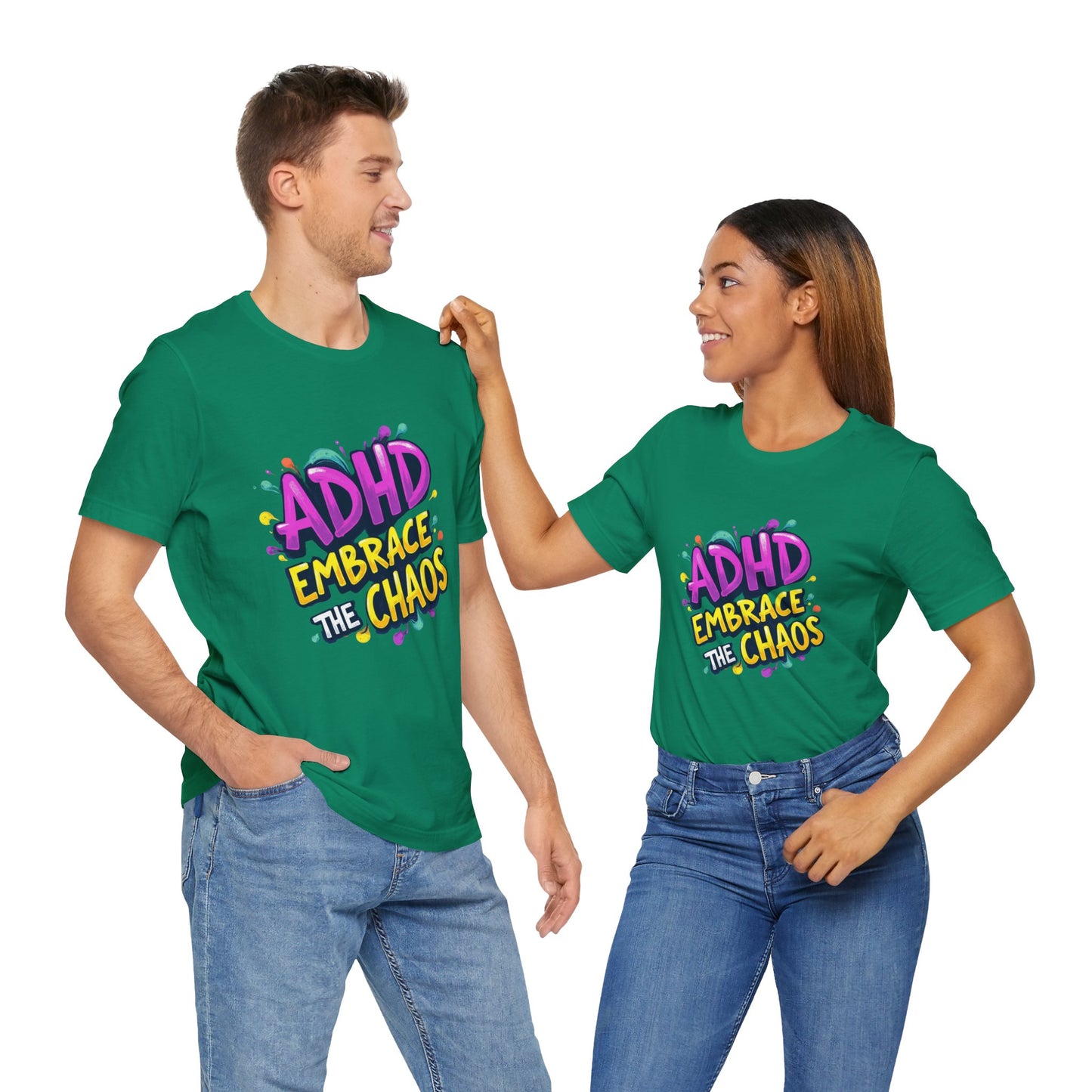 ADHD Embrace the Chaos! Unisex Boxed Tee