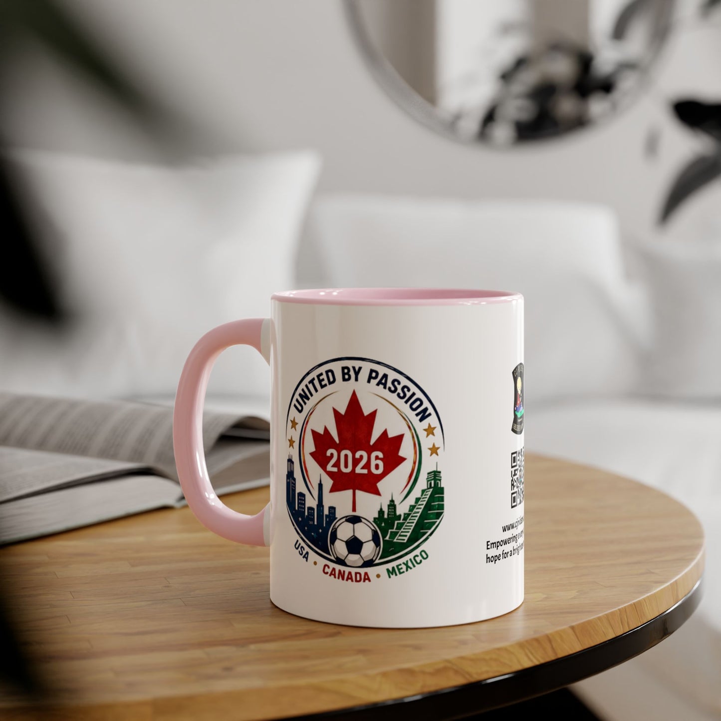 Canadian 2026 Soccer United by Passion Crest Mug 11oz