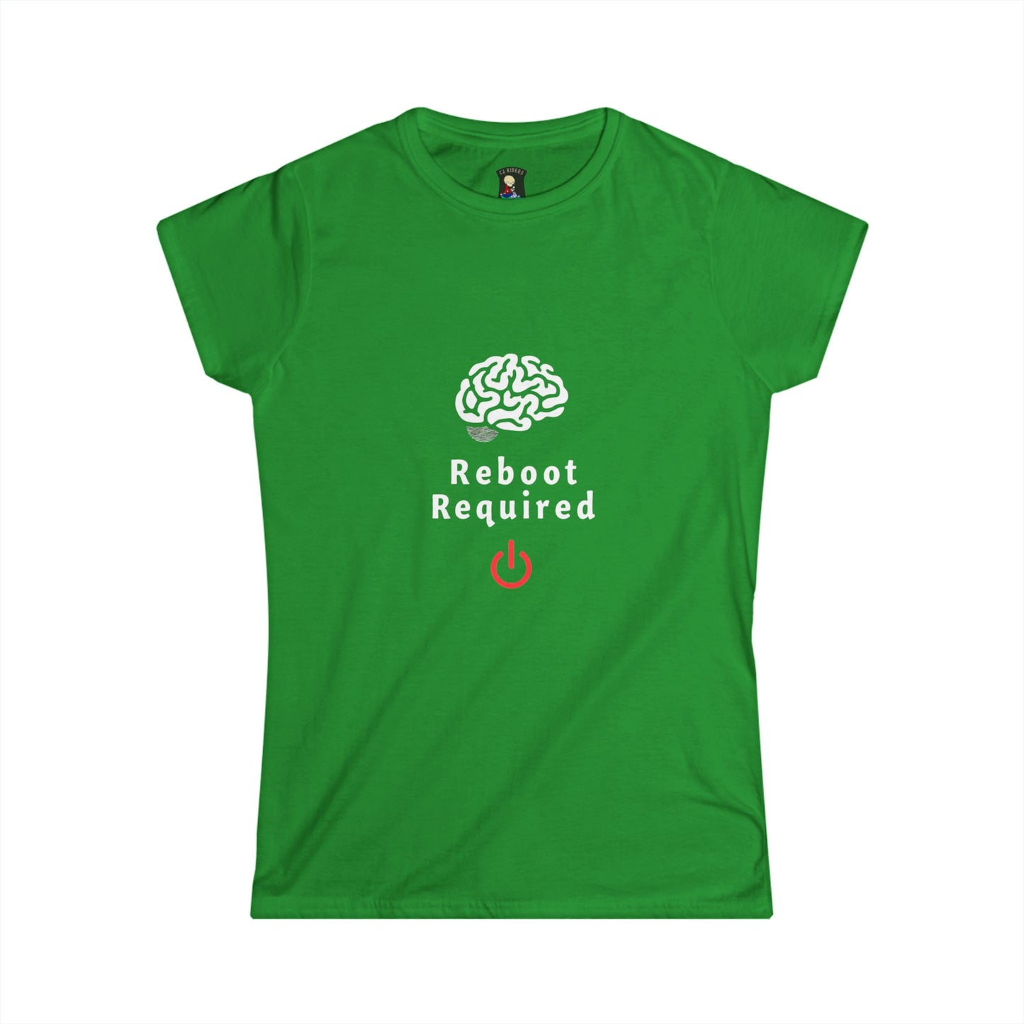 Reboot Required - Women Tee - Playful Power On Design