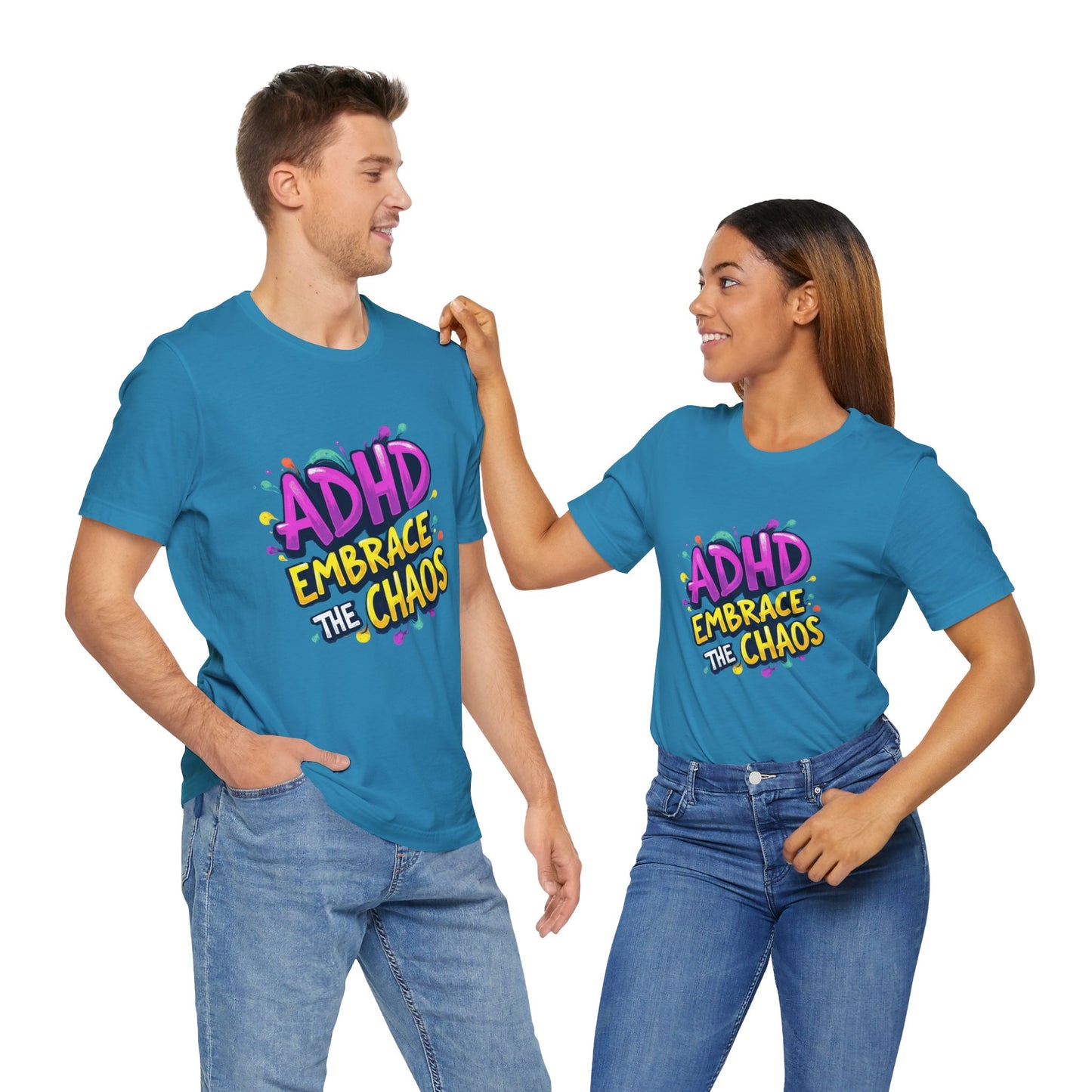 ADHD Embrace the Chaos! Unisex Boxed Tee