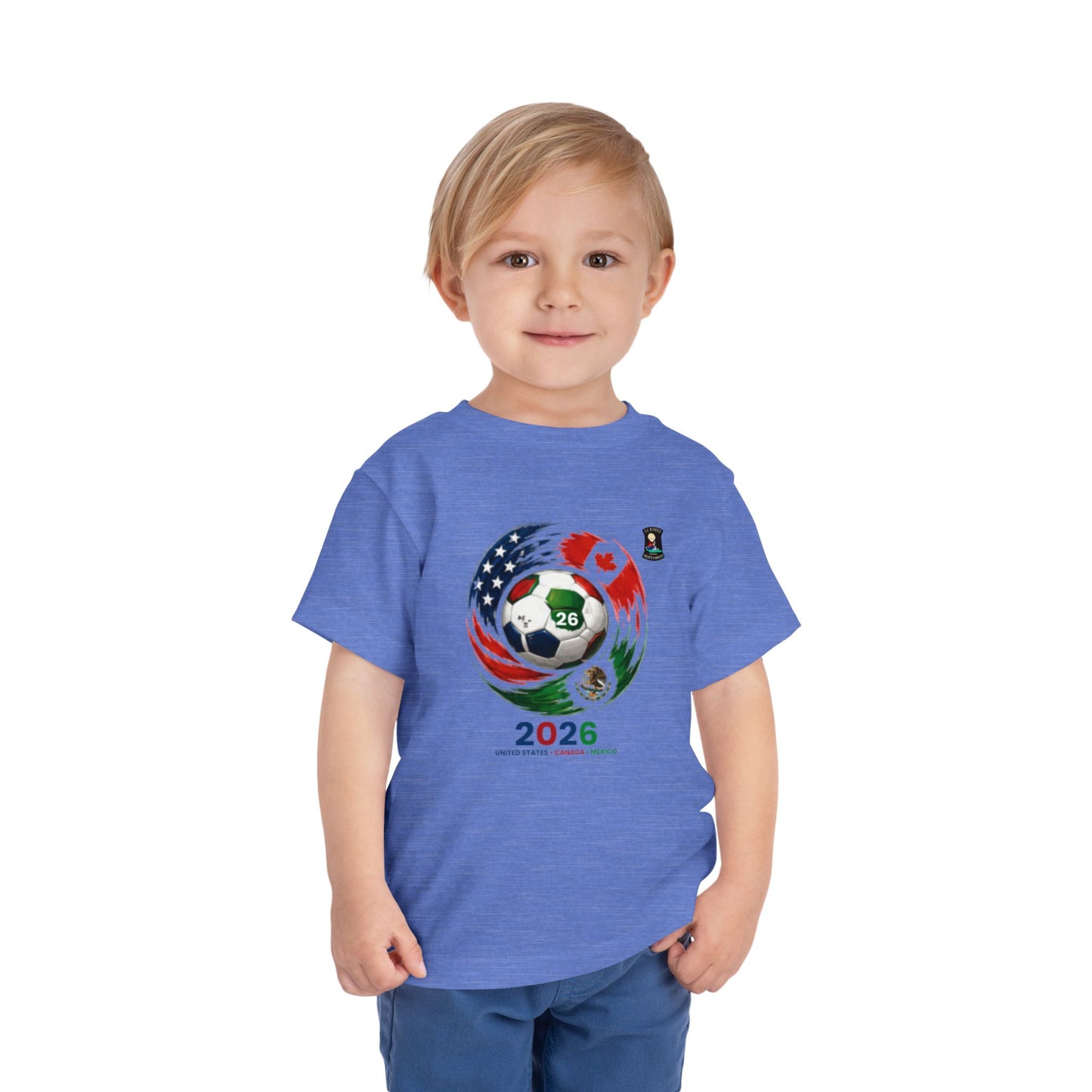 2026 Hosts World Cup Toddler Tee — USA Canada Mexico Soccer Ball Design