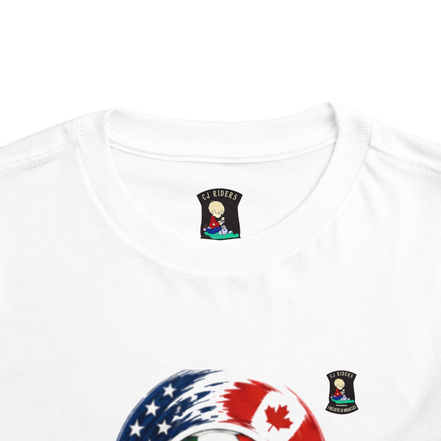 2026 Hosts World Cup Toddler Tee — USA Canada Mexico Soccer Ball Design