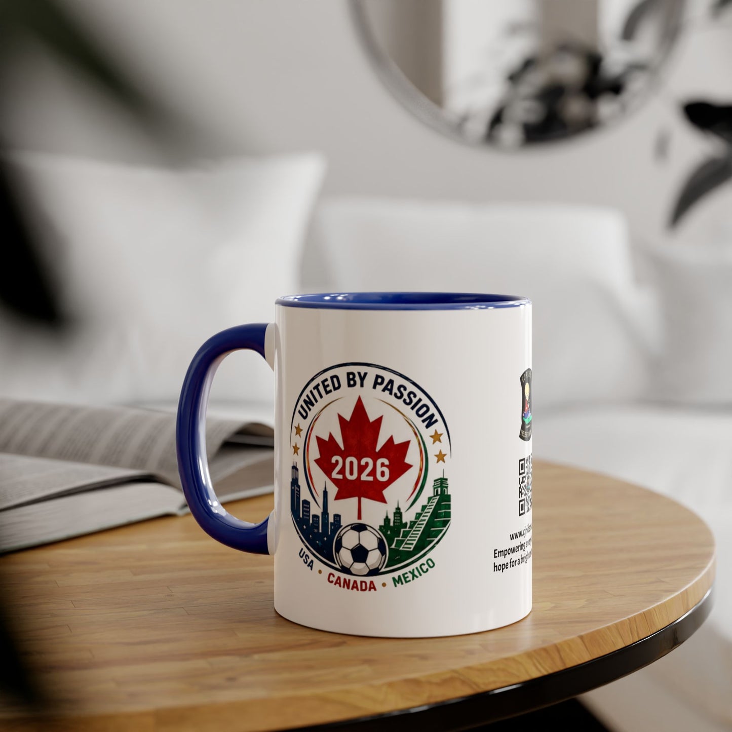 Canadian 2026 Soccer United by Passion Crest Mug 11oz