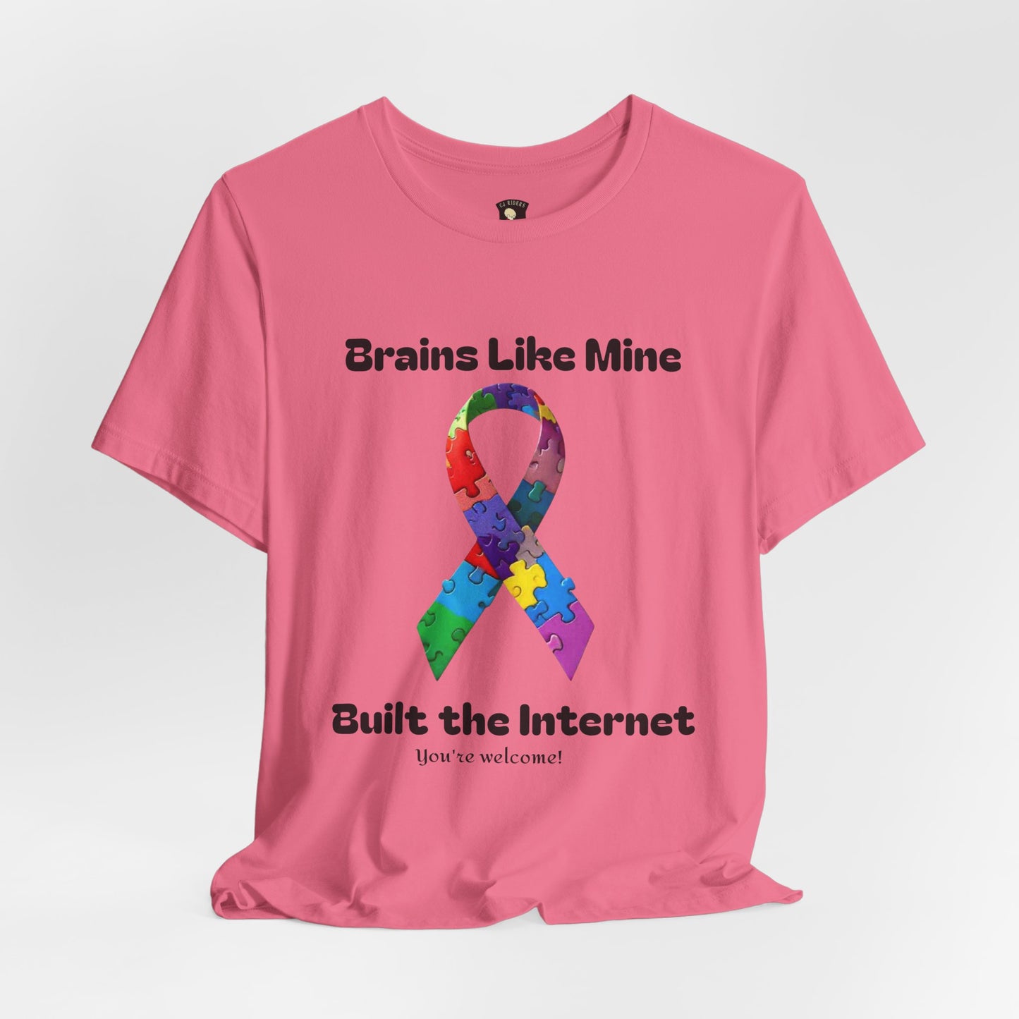 Brains like mine, Built the internet! Unisex Boxed Tee