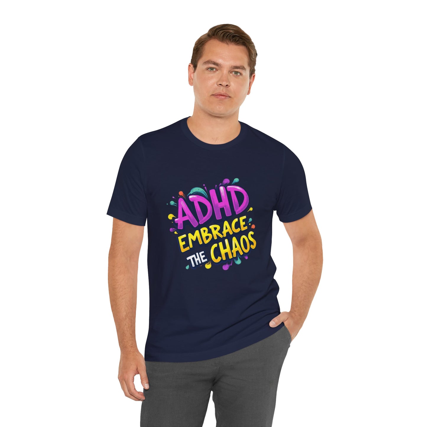 ADHD Embrace the Chaos! Unisex Boxed Tee
