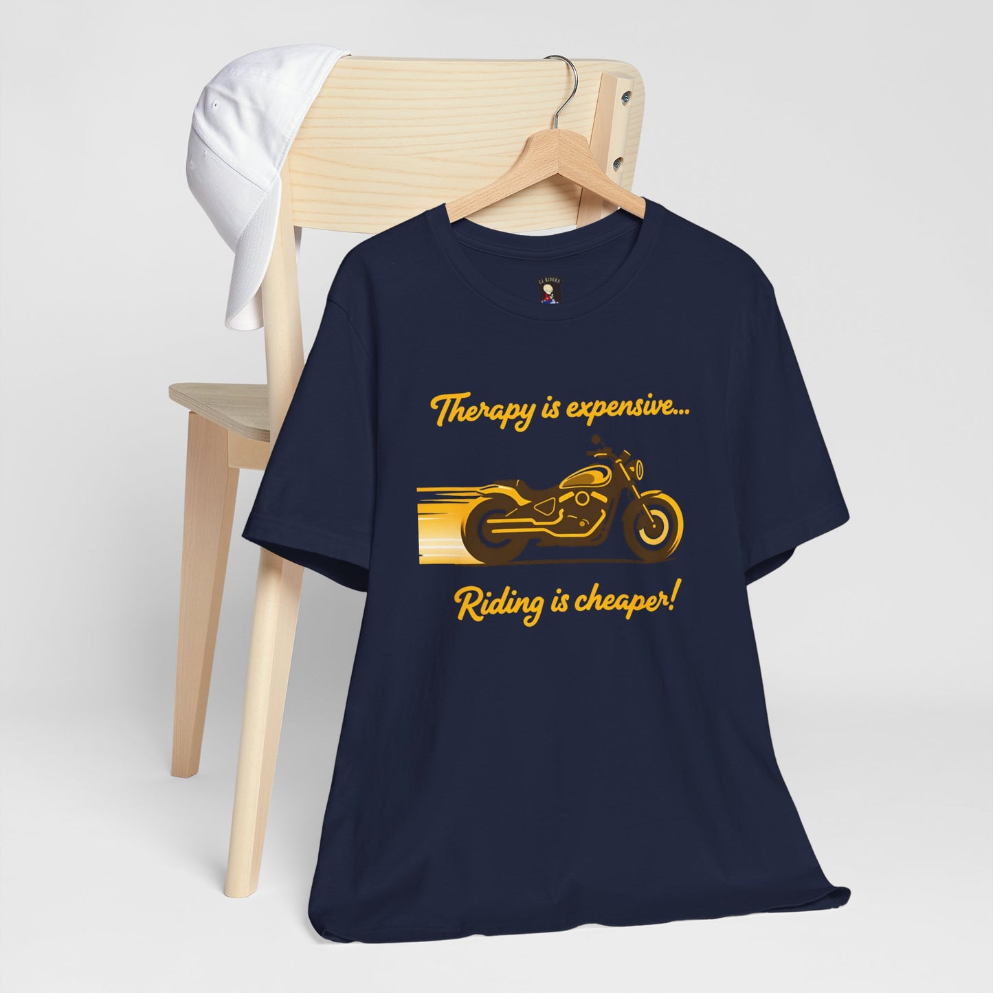 Motorcycle Therapy Unisex Tee - Riding is Cheaper!
