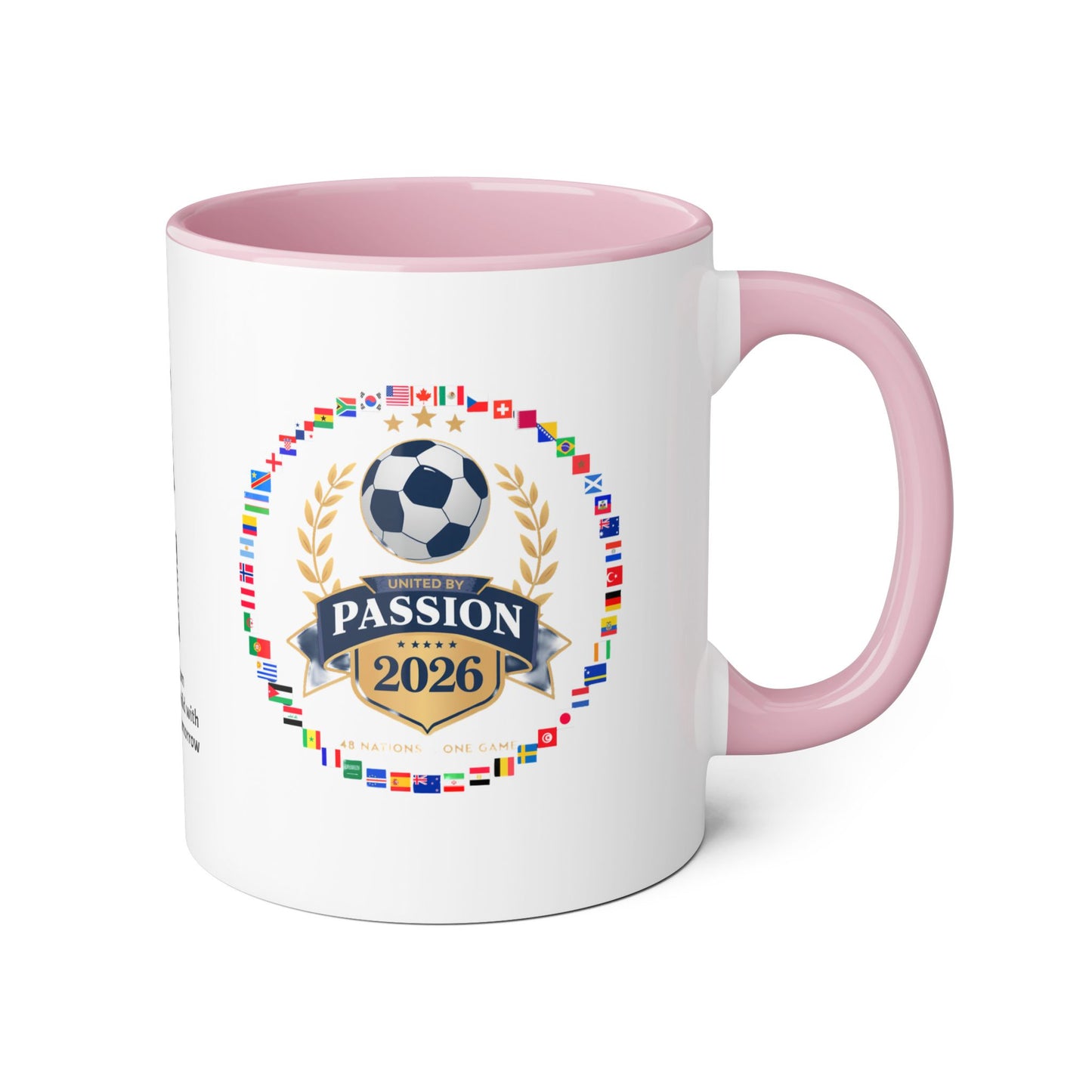 Qualified Countries  2026 Soccer Crest Mug — United by Passion Accent 11oz