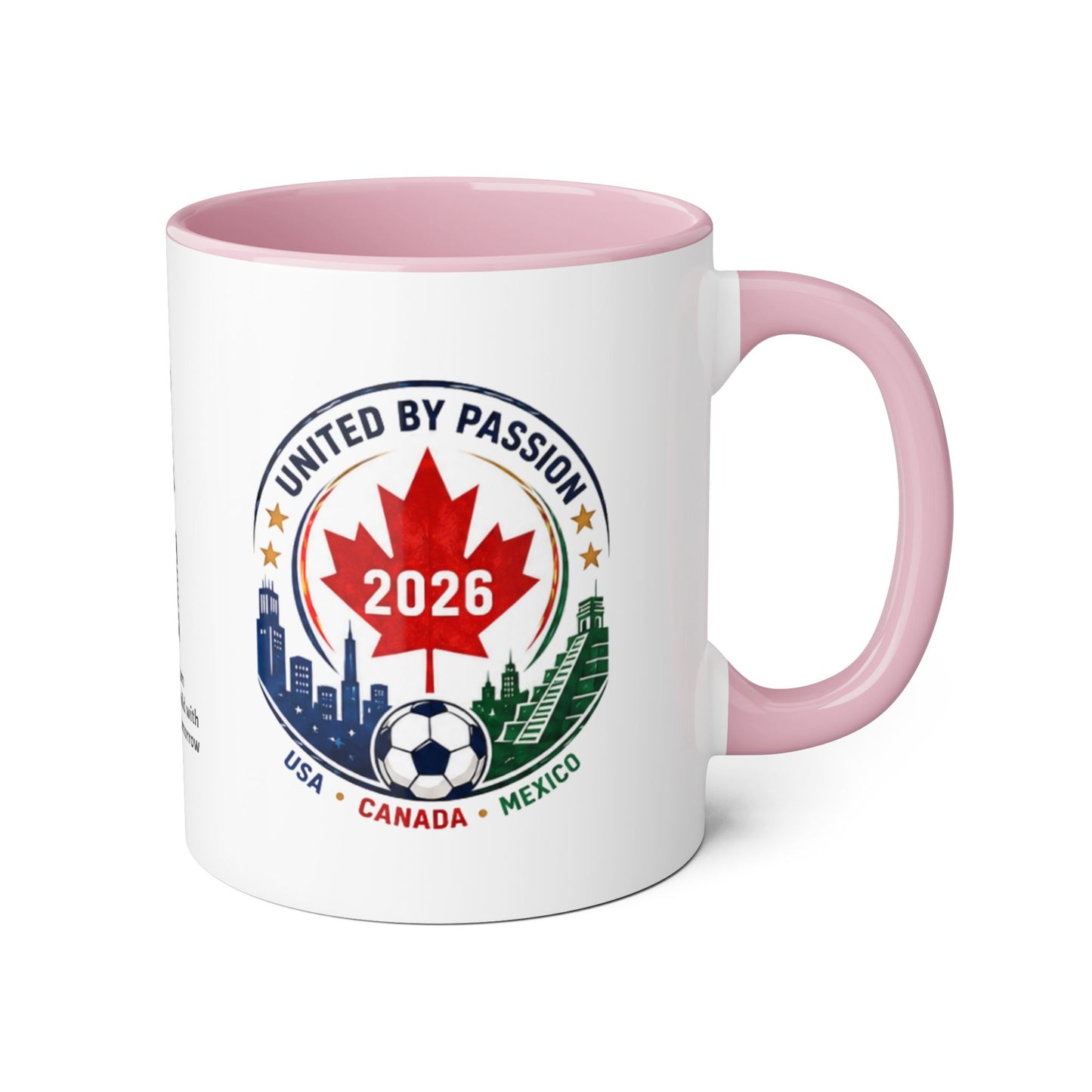 Canadian 2026 Soccer United by Passion Crest Mug 11oz