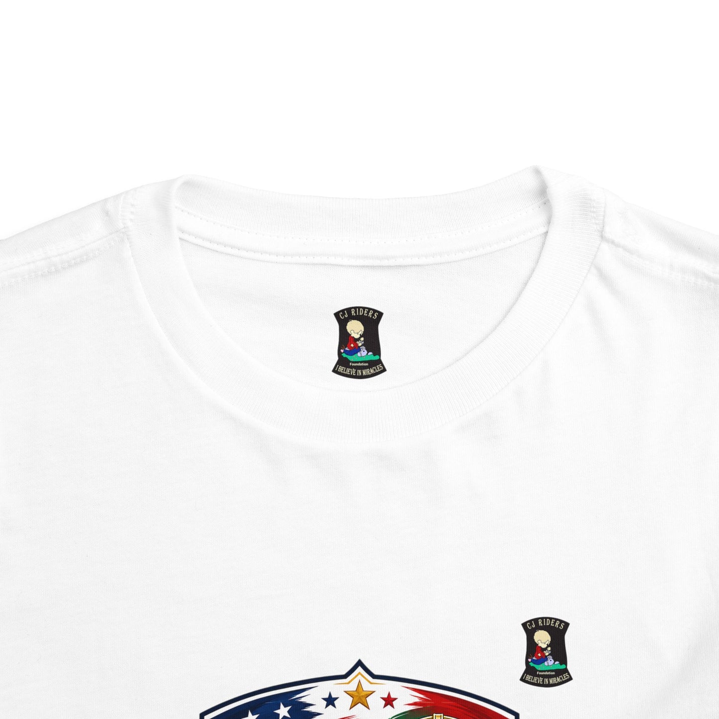 Toddler Tee - "United by Passion" USA & Portugal Flag Crest