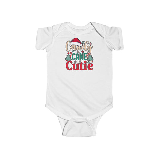 Candy Cane Cutie Baby Bodysuit - Christmas Infant Onesie