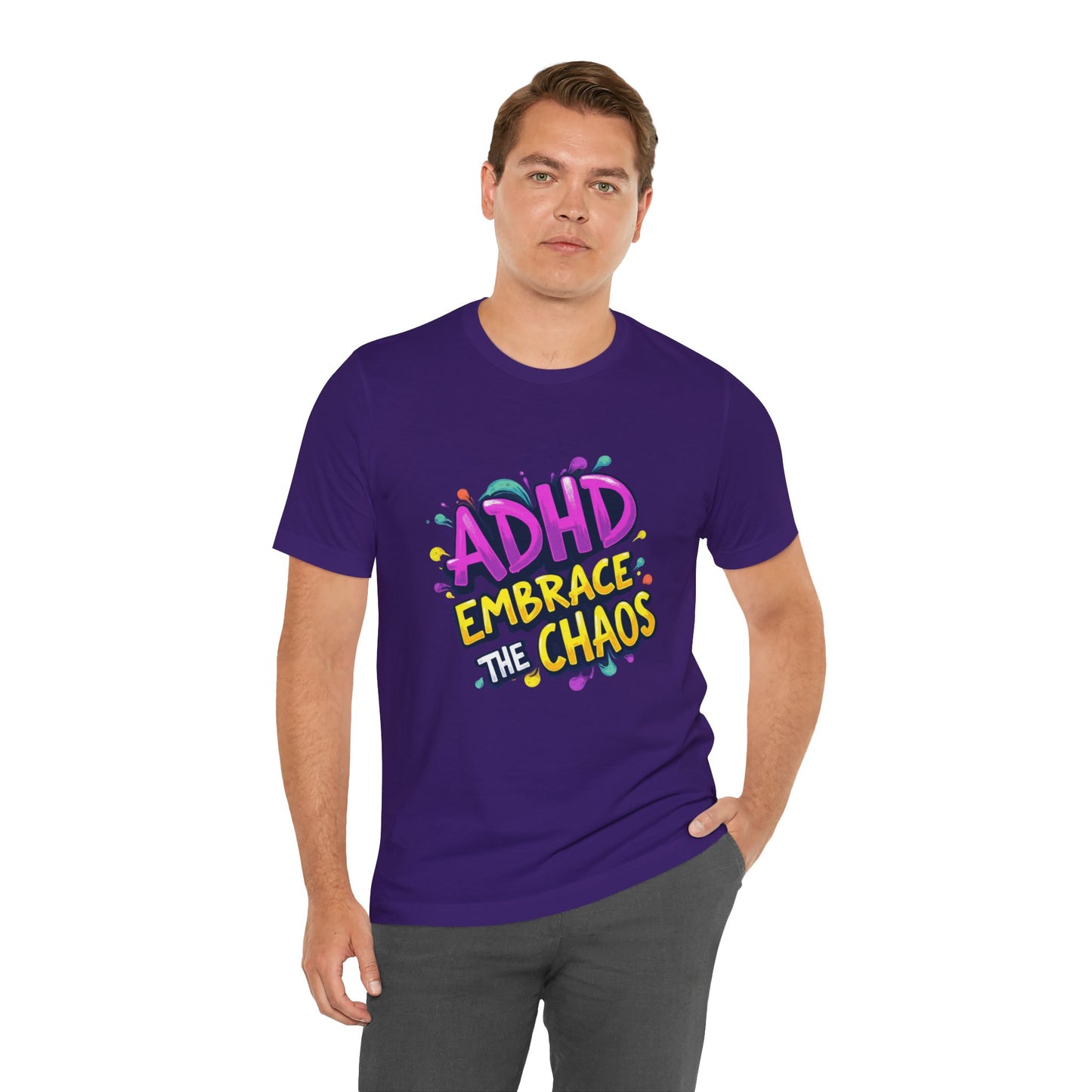 ADHD Embrace the Chaos! Unisex Boxed Tee