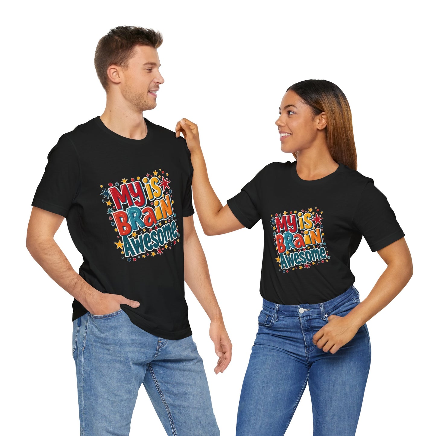 My Is Brain Awesome! Unisex Boxed Tee