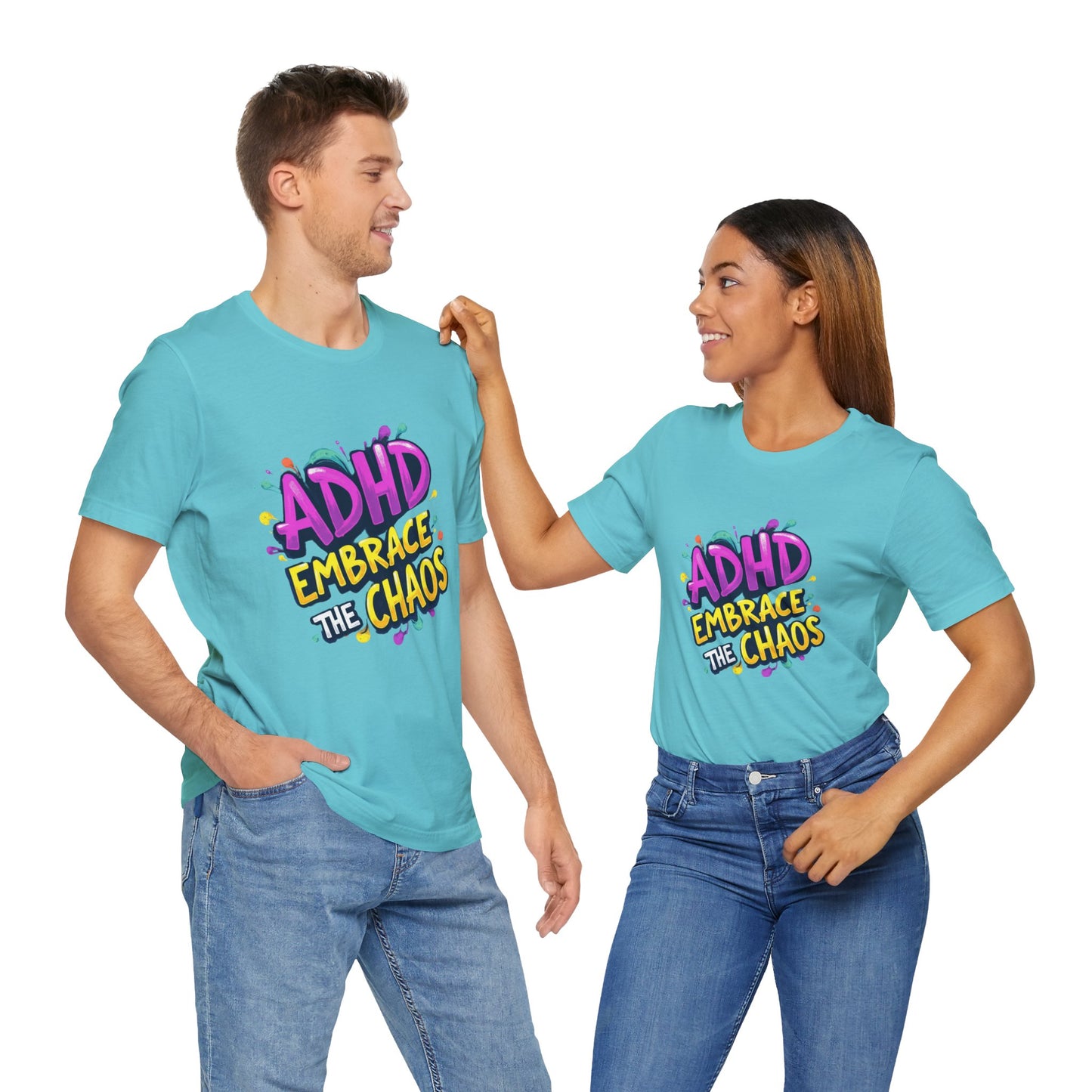 ADHD Embrace the Chaos! Unisex Boxed Tee