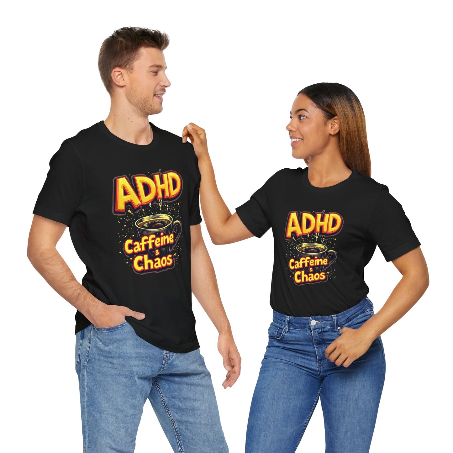 ADHD Caffeine & Chaos! Unisex Boxed Tee