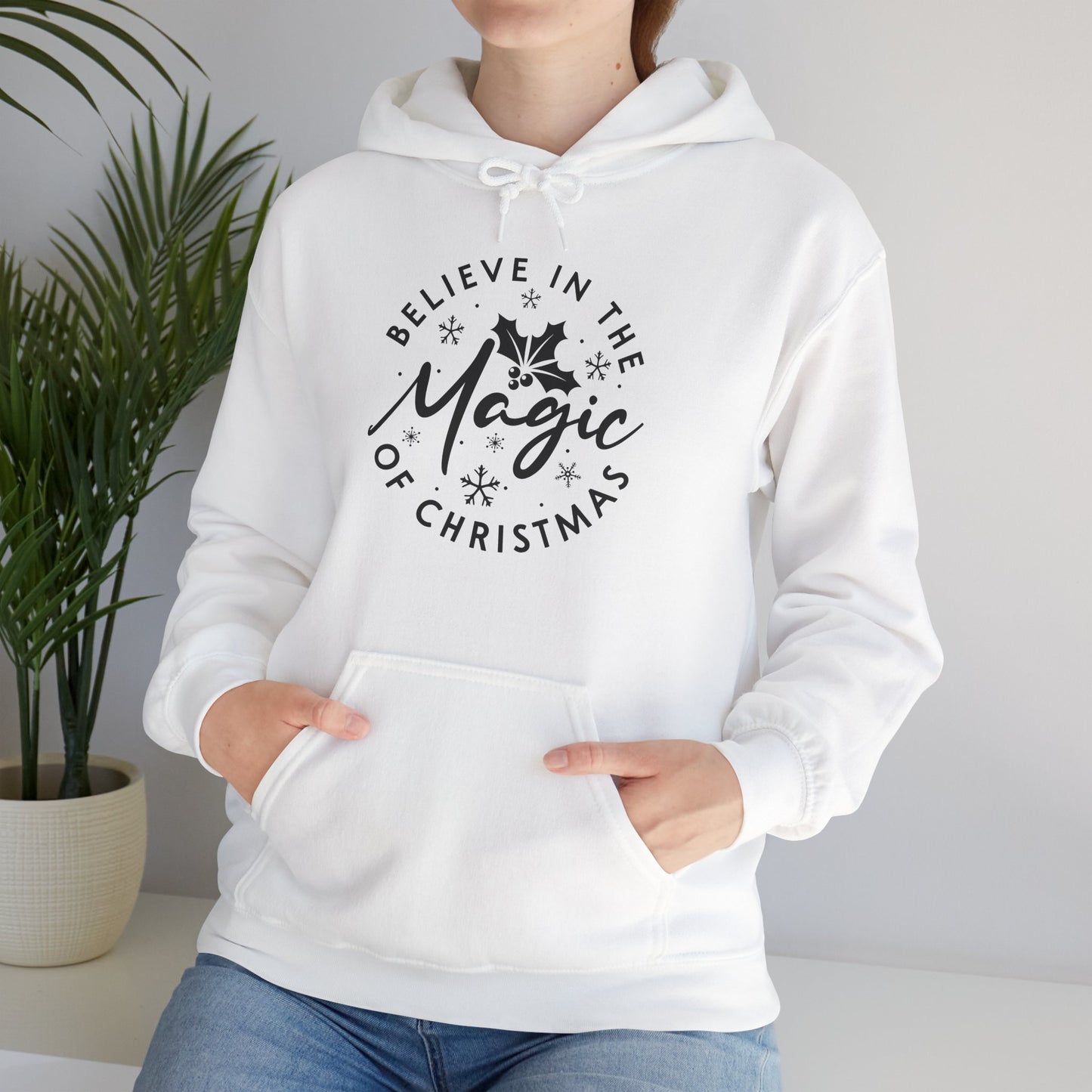 Unisex Christmas Hoodie – "Believe in the Magic of Christmas"
