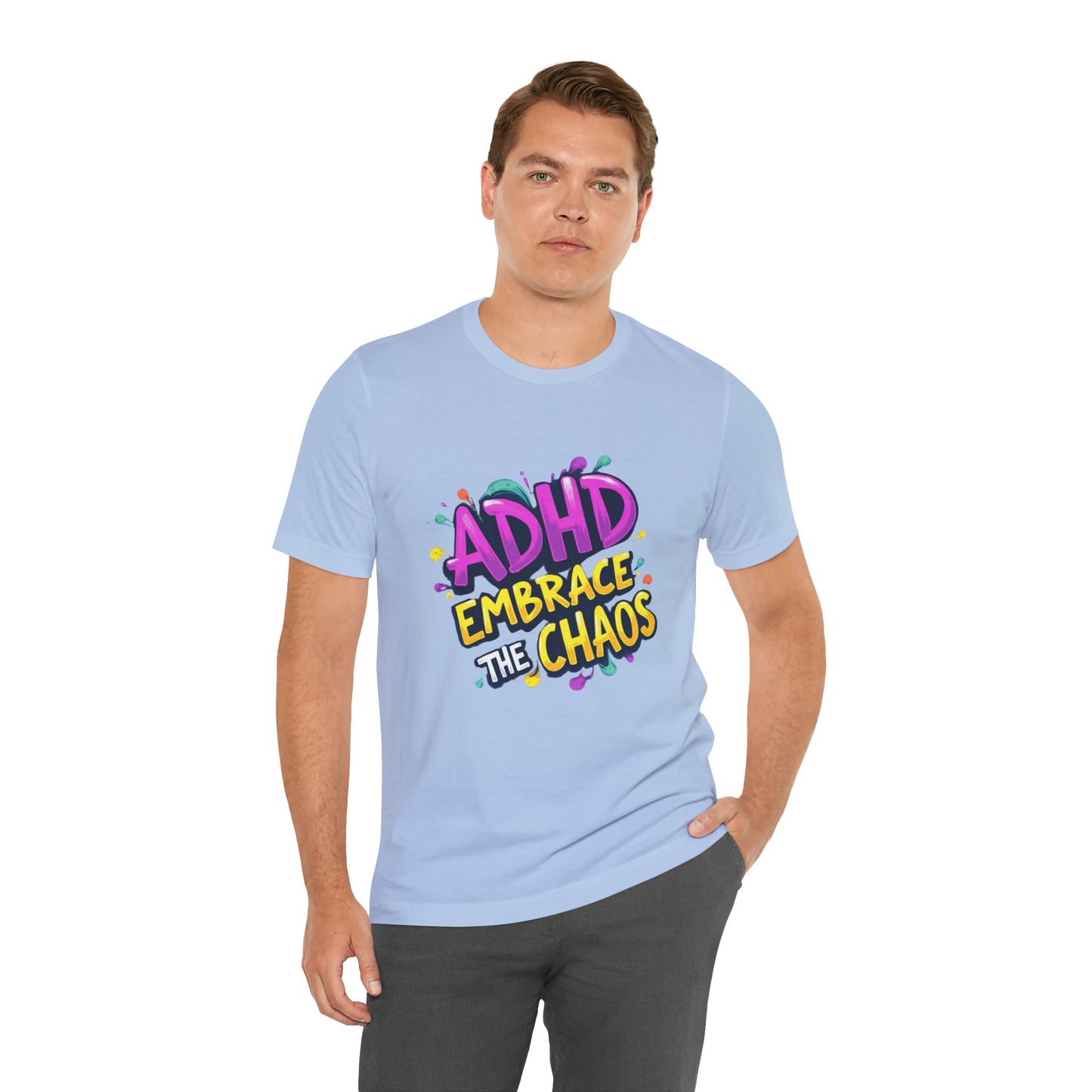ADHD Embrace the Chaos! Unisex Boxed Tee