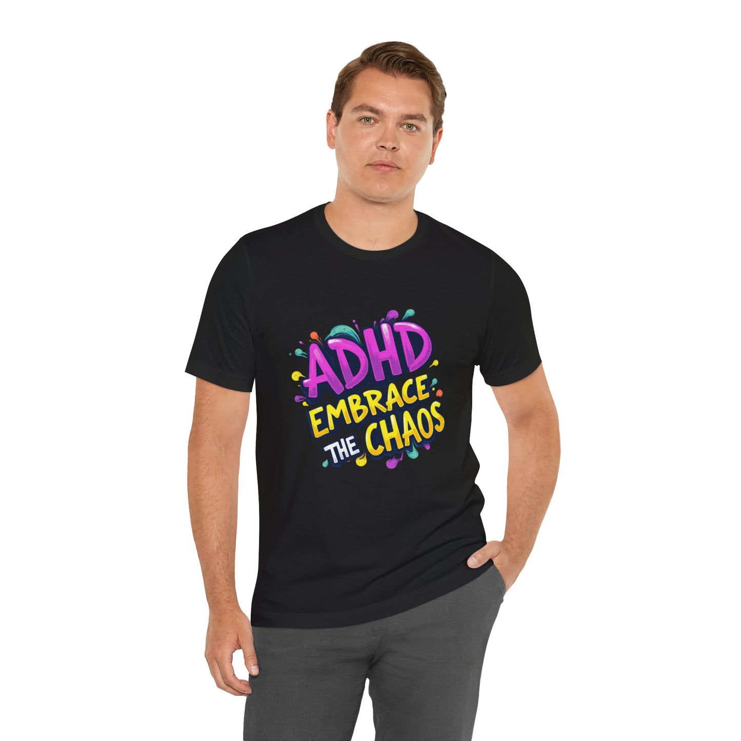 ADHD Embrace the Chaos! Unisex Boxed Tee