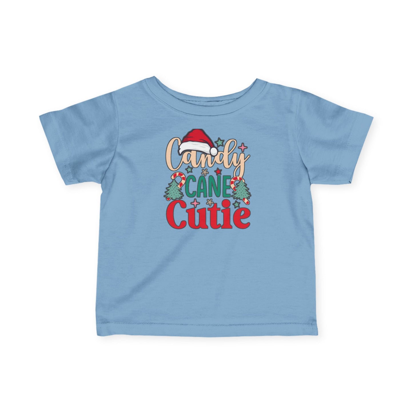 Infant Tee — "Candy Cane Cutie" Christmas Baby Holiday Shirt