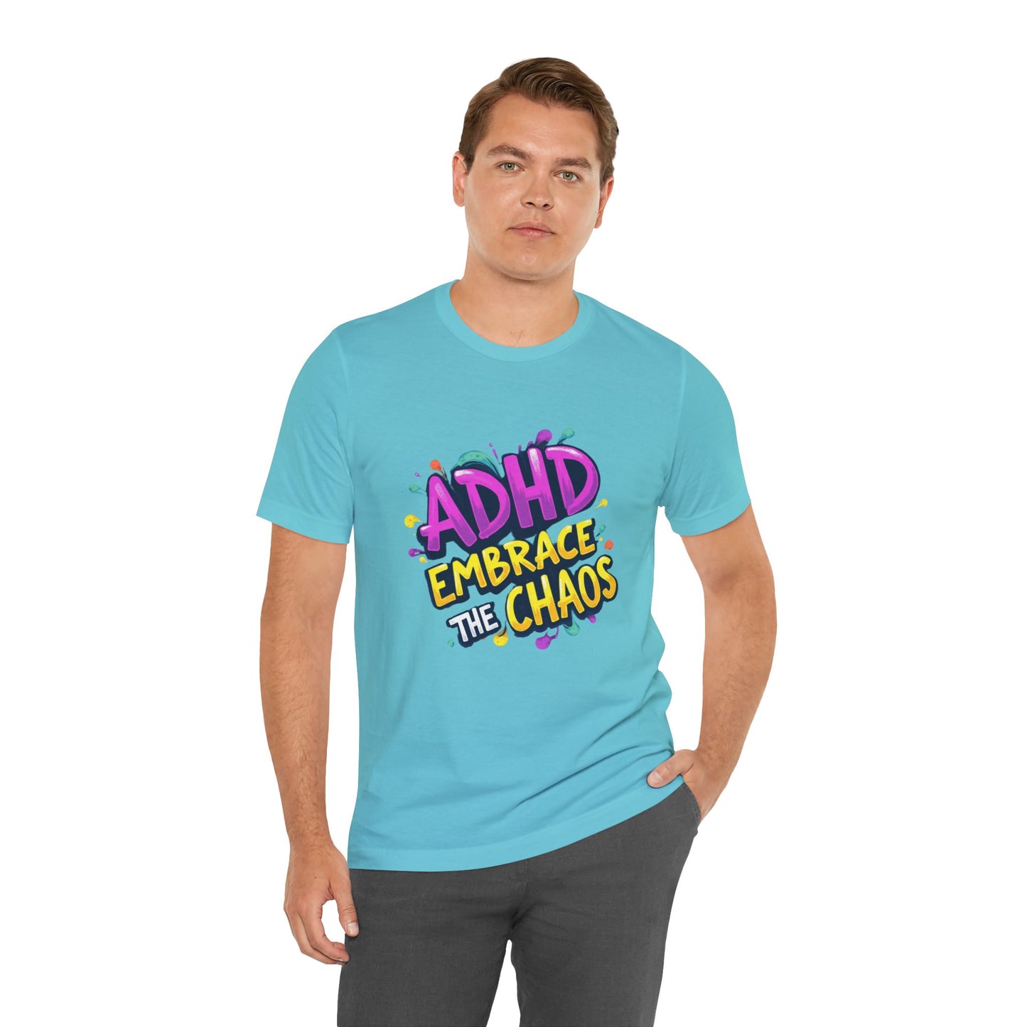 ADHD Embrace the Chaos! Unisex Boxed Tee