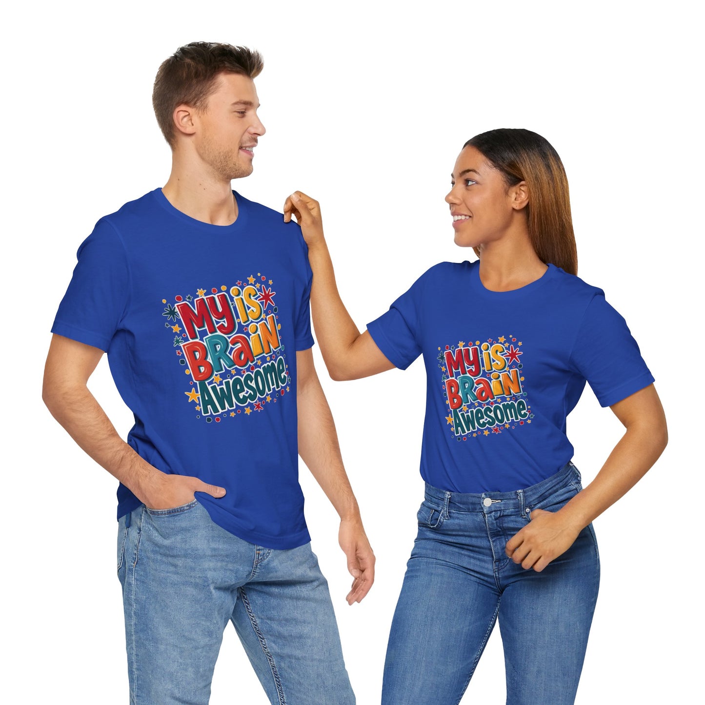 My Is Brain Awesome! Unisex Boxed Tee