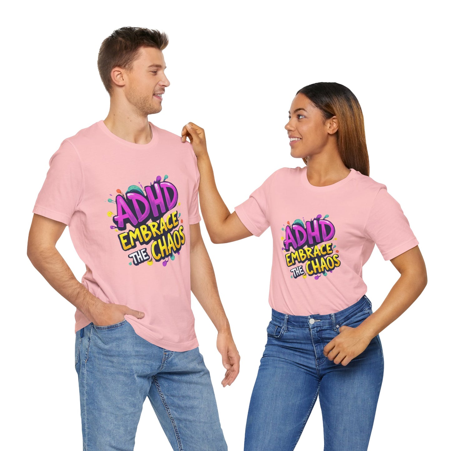 ADHD Embrace the Chaos! Unisex Boxed Tee