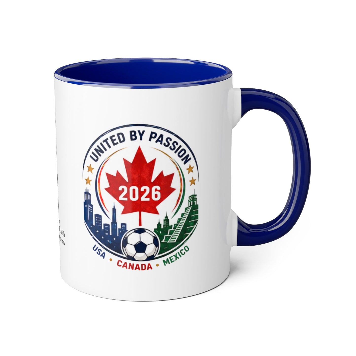Canadian 2026 Soccer United by Passion Crest Mug 11oz