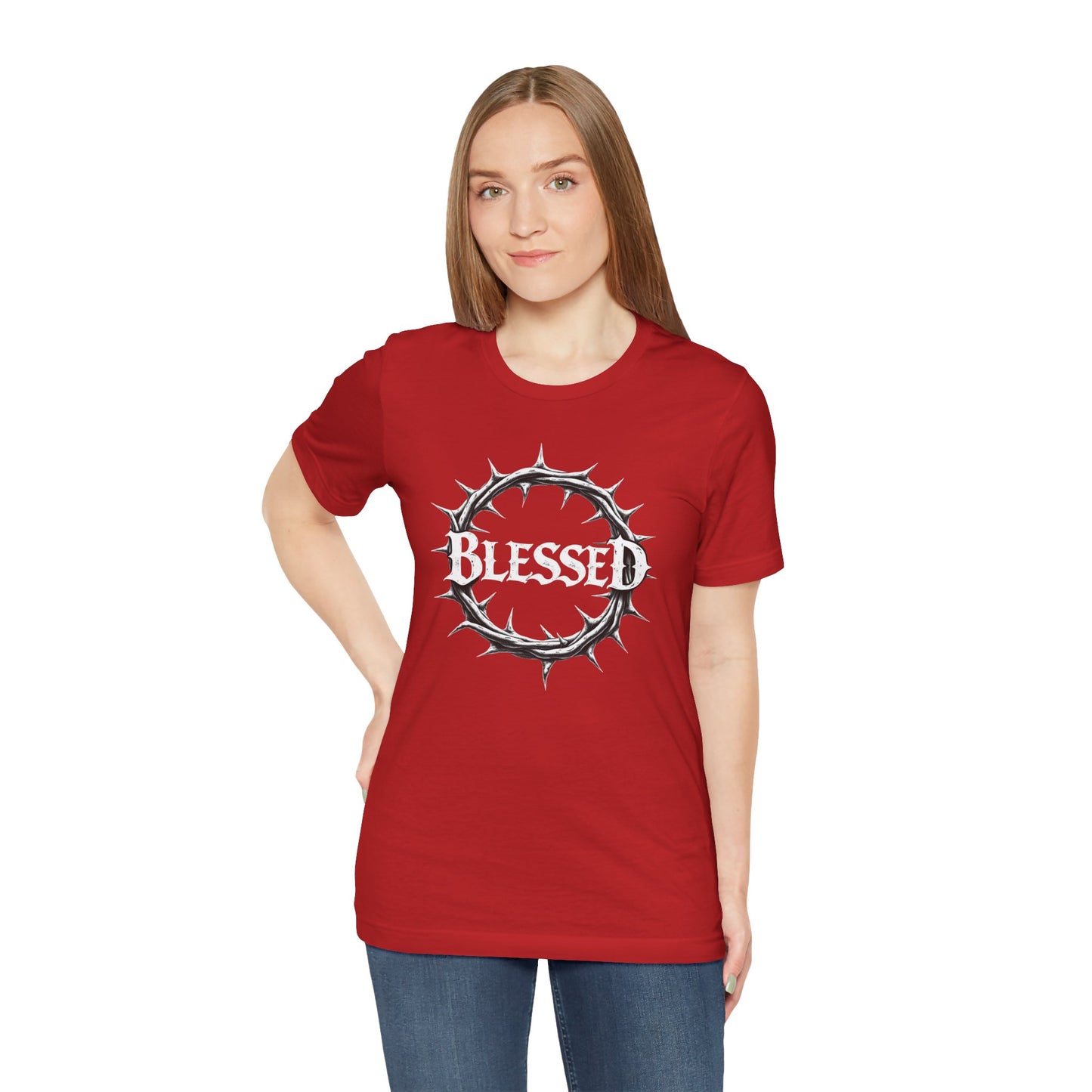 Blessed Crown Unisex Tee - Faith & Inspiration Short Sleeve Shirt