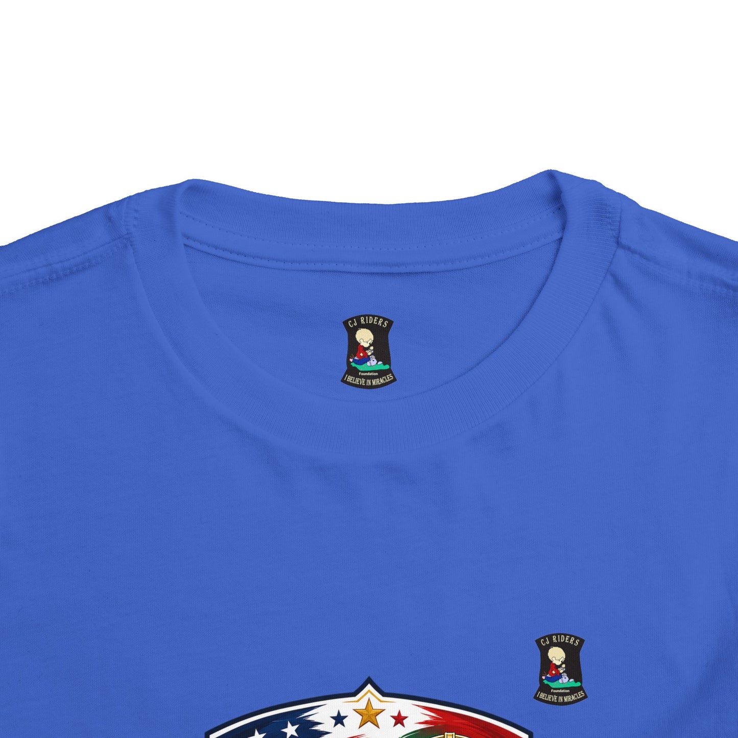 Toddler Tee - "United by Passion" USA & Portugal Flag Crest