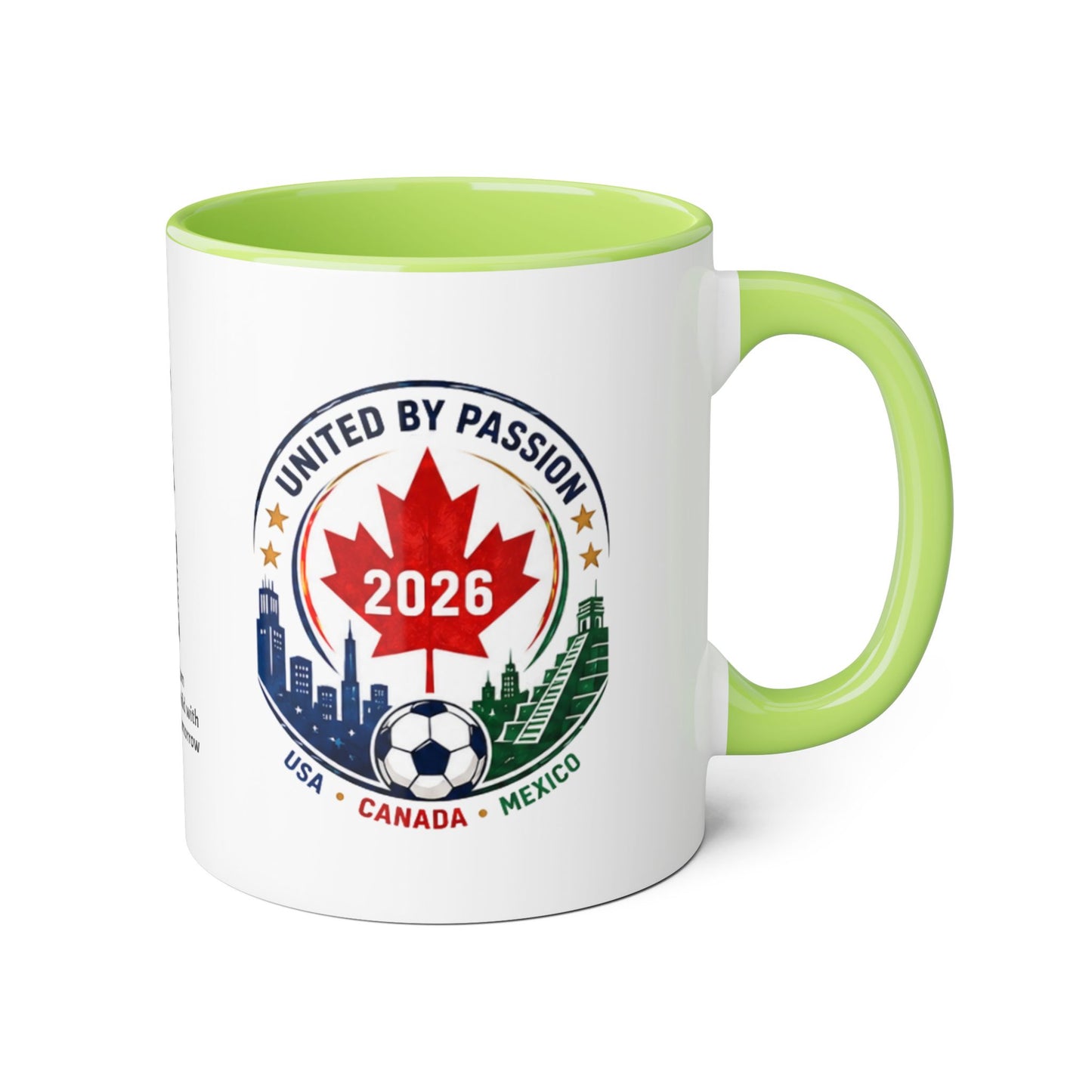 Canadian 2026 Soccer United by Passion Crest Mug 11oz