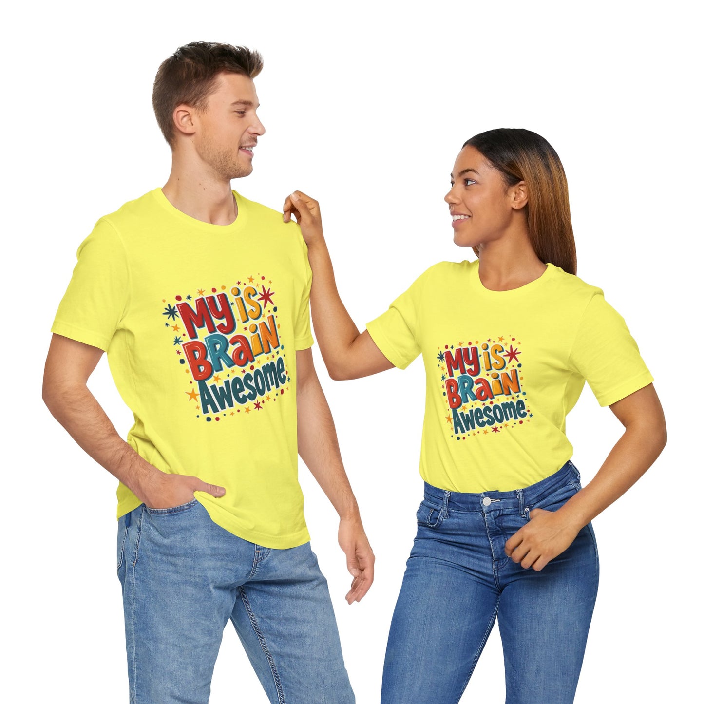 My Is Brain Awesome! Unisex Boxed Tee